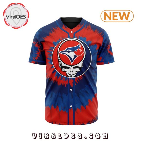 Toronto Blue Jays Custom Grateful Dead Design Baseball Jersey