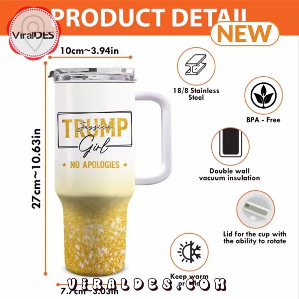 Trump Girl Votes For Trump Stanley Tumbler