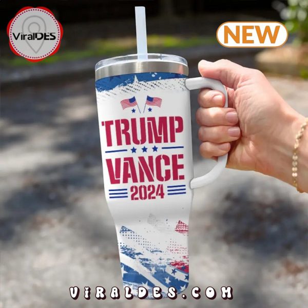 Trump Vance 2024 Fight Fight Fight Stanley Tumbler