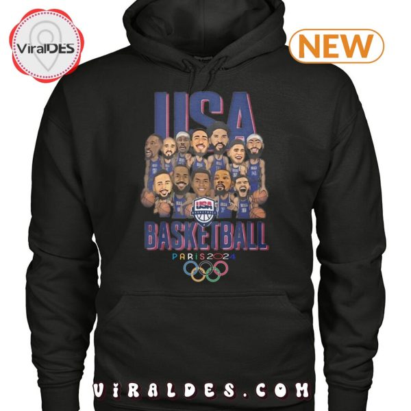 USA Basketball Team Paris 2024 Olympics T-Shirt