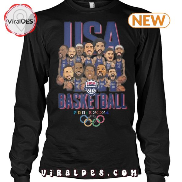 USA Basketball Team Paris 2024 Olympics T-Shirt