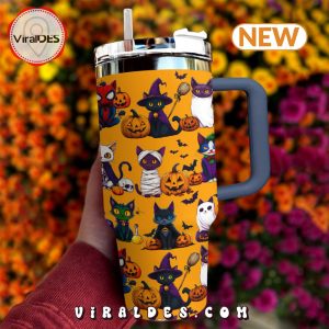 Cat Spooky Halloween 40oz Tumbler