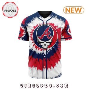 Atlanta Braves Custom Grateful Dead Design Baseball Jersey