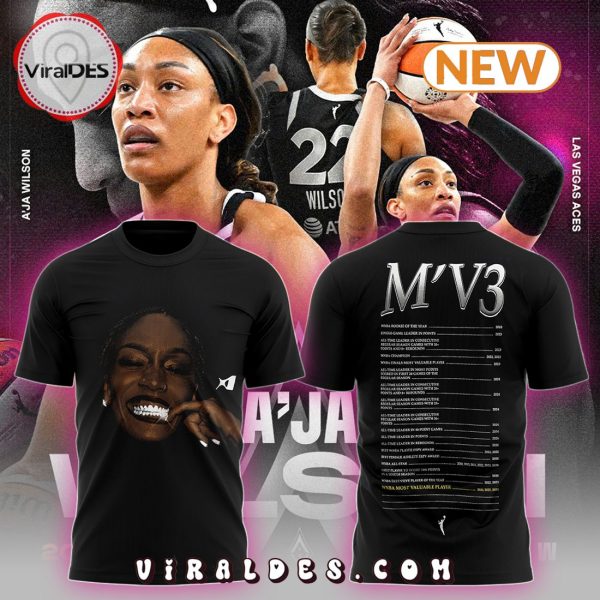 2024 A’ja Wilson WNBA Black Shirt