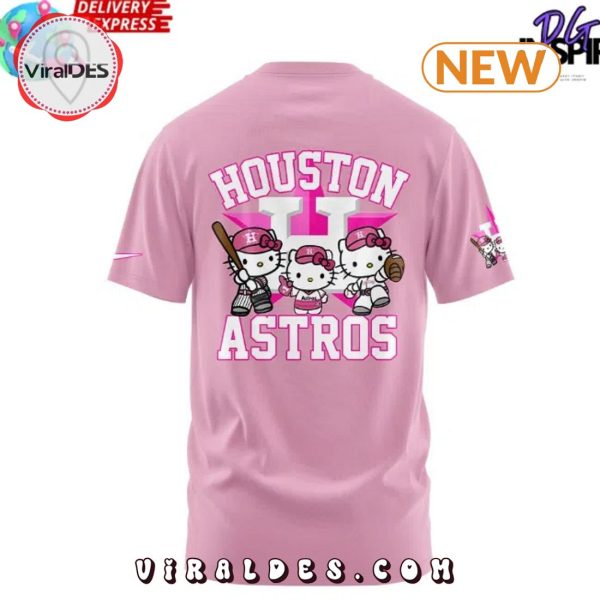 2024 Astros x Hello Kitty Night Pink Shirt