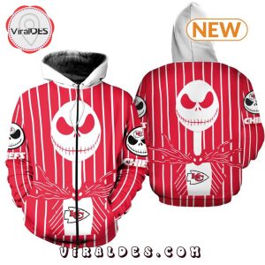 Kansas City Chiefs Jack Skellington Halloween Hoodie