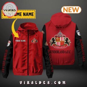 Sunderland AFC Custom Name Windbreaker Jacket