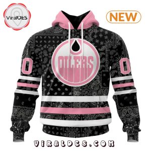 NHL Edmonton Oilers Special Pink Paisley Design Hoodie