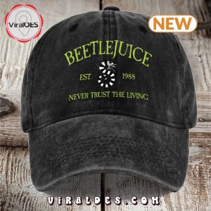 Beetlejuice Never Trust The Living Classic Cap