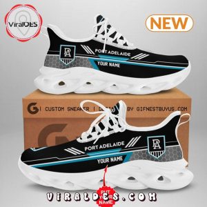 Custom Port Adelaide Black Football Max Soul Sneaker