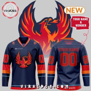 Coachella Valley Firebirds Custom Navy Hockey Jersey