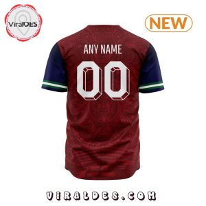 LIGA MX Deportivo Toluca Aztec Custom Design Baseball Jersey