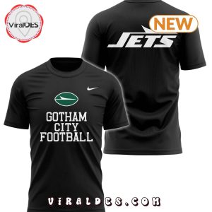 New York Jets Gotham City Black T-Shirt, Cap