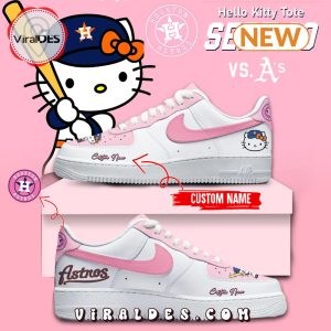 Custom Houston Astros x Hello Kitty Air Force 1 Sneaker