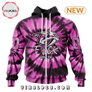 NHL Nashville Predators Special Pink F!ck Cancer Design Hoodie