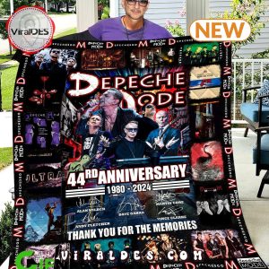 Depeche Mode 44rd Anniversary Quilt Blanket