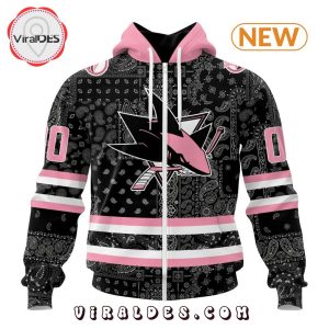 NHL San Jose Sharks Special Pink Paisley Design Hoodie