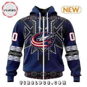 NHL Columbus Blue Jackets Special Native Heritage Design Hoodie