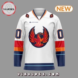 Coachella Valley Firebirds Custom White Hockey Jersey