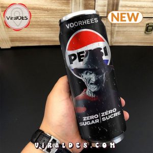 Pepsi Zero Drink Freddy Kreuger Halloween Tumbler Can