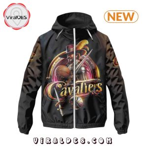 NBA Cleveland Cavaliers Realistic Team Logo Design Windbreaker Jacket