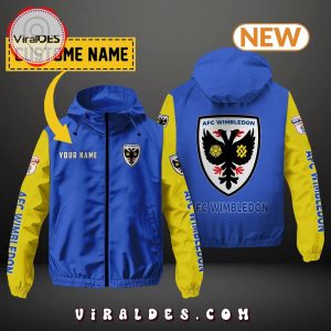 AFC Wimbledon Custom Name Windbreaker Jacket