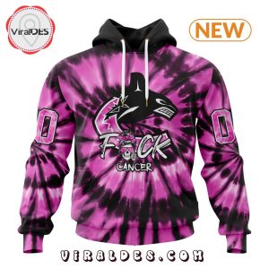 NHL Vancouver Canucks Special Pink F!ck Cancer Design Hoodie