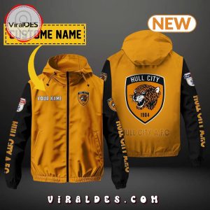 Hull City AFC Custom Name Windbreaker Jacket