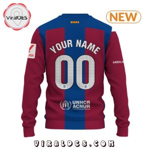 Personalized Barcelona FC Wool Sweater