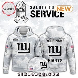 New York Giants Arctic Camo Salute To Service Hoodie, Jogger, Cap