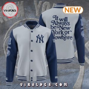 MLB New York Yankees Grey Baseball Jacket