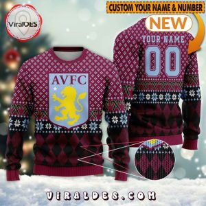 Personalized Aston Villa Ugly Sweater