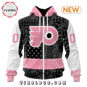 NHL Philadelphia Flyers Special Pink Paisley Design Hoodie