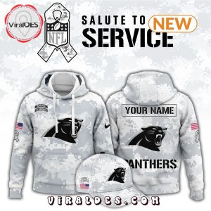 Carolina Panthers Arctic Camo Salute To Service Hoodie, Jogger, Cap