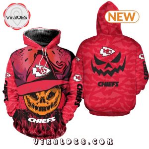 Kansas City Chiefs Smiling Pumpkin Halloween Hoodie