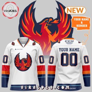 Coachella Valley Firebirds Custom White Hockey Jersey