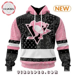 NHL Pittsburgh Penguins Special Pink Paisley Design Hoodie