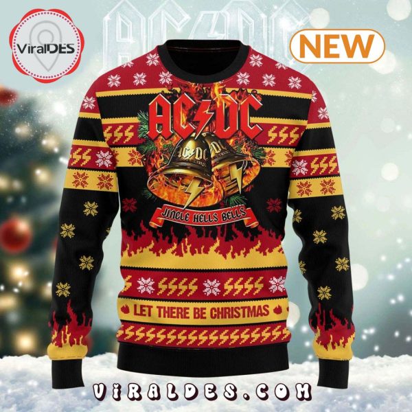 ACDC Band Jingle Hells Bells Christmas Sweater