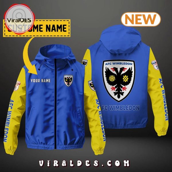 AFC Wimbledon Custom Name Windbreaker Jacket