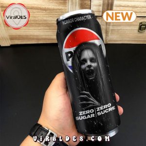 Pepsi Zero Drink Horror Character Halloween Tumbler Can