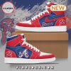 Atlanta Brave MLB Team Air Jordan 1 Hightop Sneakers