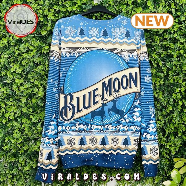 Blue Moon Beer Ugly Christmas Sweater