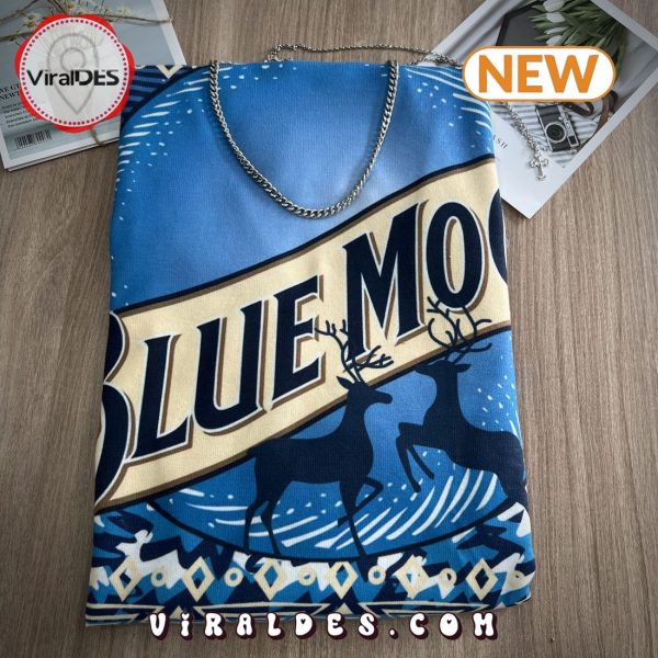 Blue Moon Beer Ugly Christmas Sweater