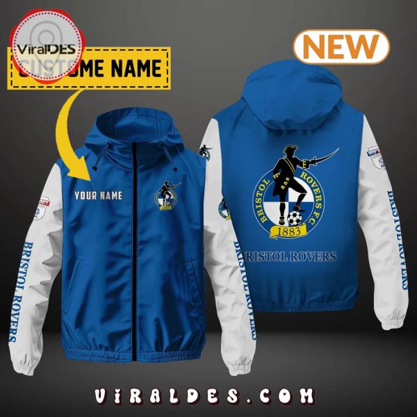 Bristol Rovers FC Custom Name Windbreaker Jacket