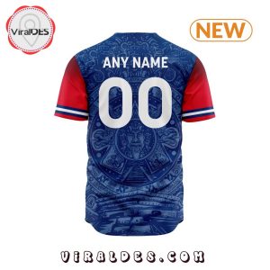 LIGA MX Cruz Azul Aztec Custom Design Baseball Jersey