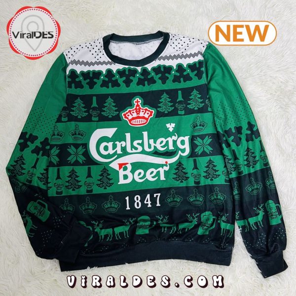 Carlsberg Beer 1847 Xmas Ugly Christmas Sweater