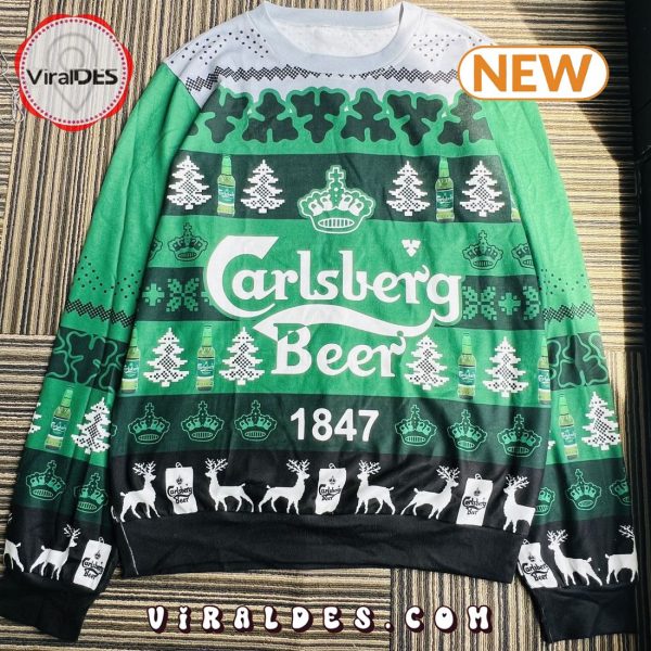 Carlsberg Beer Ugly Christmas Sweater