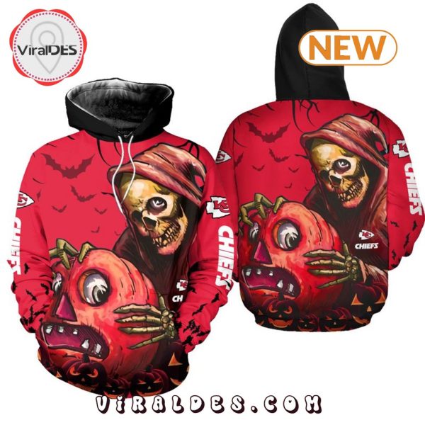 Chiefs Death Skull Pumpkin Halloween Hoodie