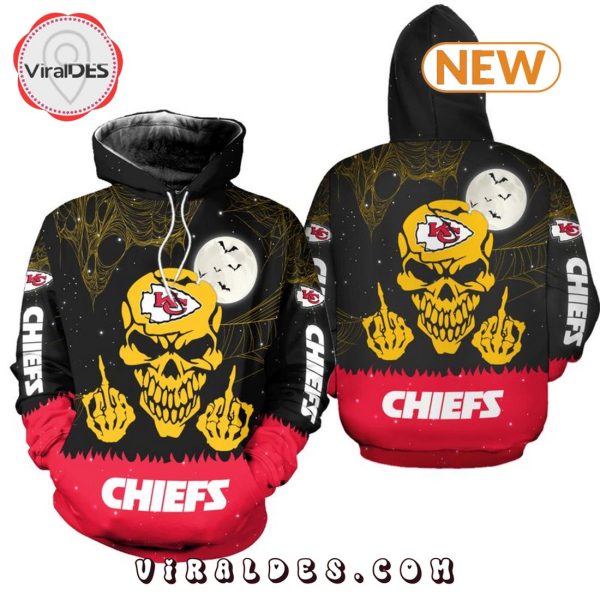 Chiefs Skull x Middle Fingers Halloween Hoodie