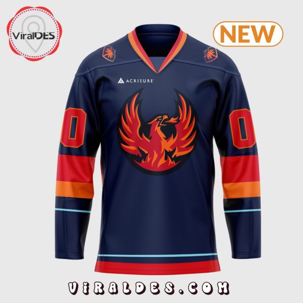 Coachella Valley Firebirds Custom Navy Hockey Jersey